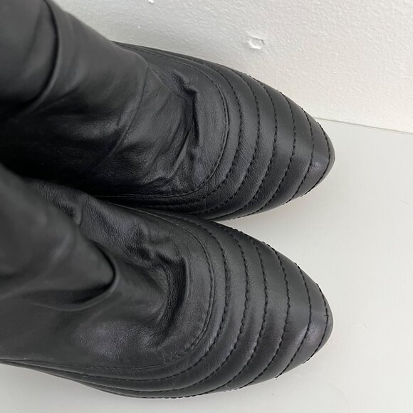 Seychelles Banjo Black Leather‎ Bootie Side Zip SZ 7.5 - Picture 2 of 5